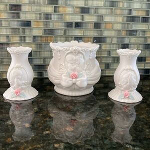 Precious Moments Wedding Candle Set